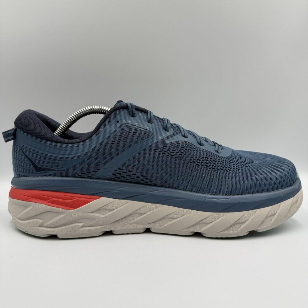 Hoka One One Bondi 7 Men's Size 11.5 2E Blue Running Shoes Sneakers 1110518 RTOS - Picture 4 of 8